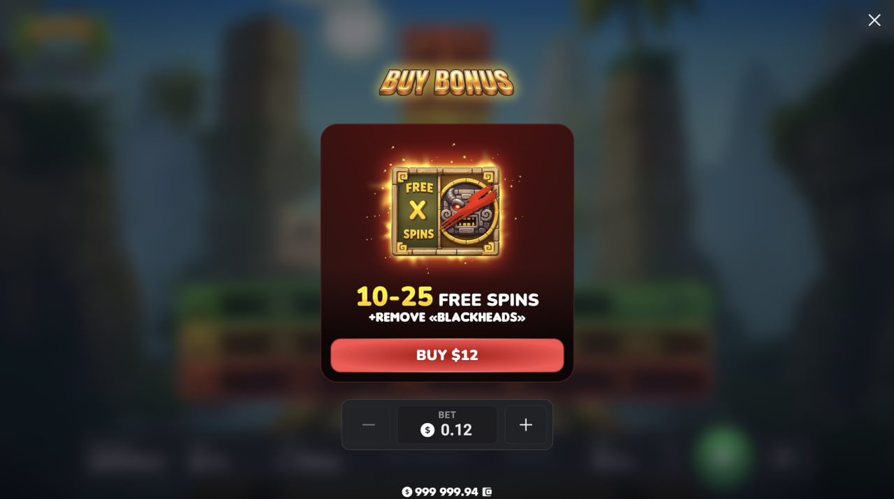 Bonus Buy de Aztec Totem con 10 a 25 Free Spins